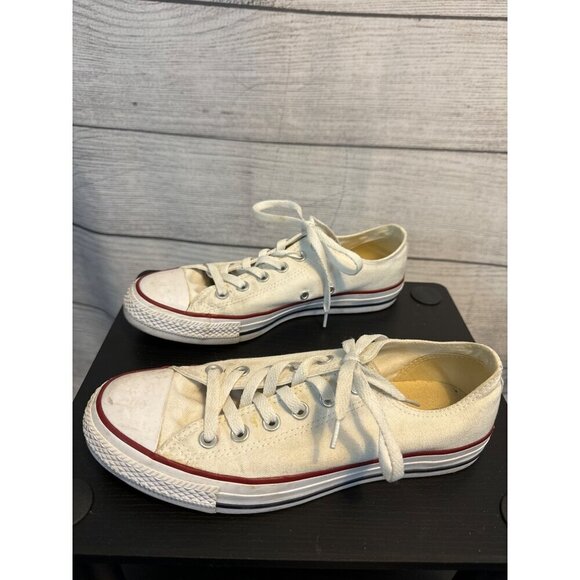 Converse Chuck Taylor All Star White Low Top Sneakers Size W9/M7 - Picture 3 of 5